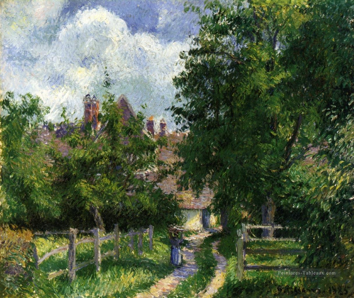 neaufles sant martin près de gisors 1885 Camille Pissarro paysage Peintures à l'huile
